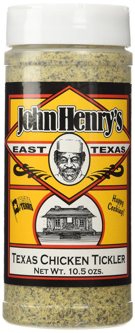 John Henry's Texas Chicken Tickler bottle on display to boost poultry flavor