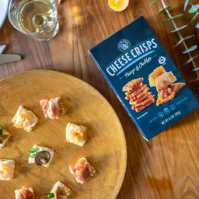 CheeseCrisps used as a topping for soup or salad by John Wm. Macy's.
