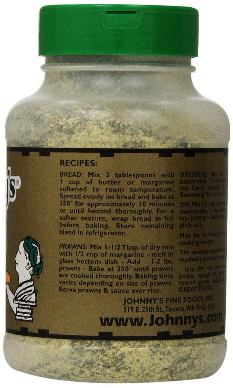 Johnny's Garlic Spread on butter creates easy garlic bread.