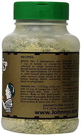 Johnny's garlic spread on butter creates irresistible garlic bread with a savory aroma.