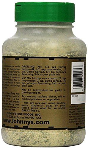 Johnny's Garlic Spread used on pasta delivers bold garlic parmesan notes.