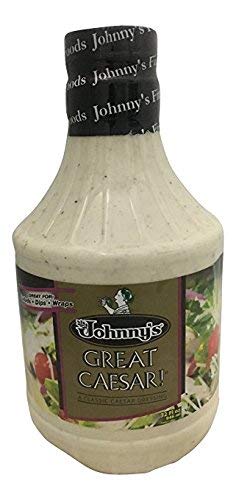 Close-up of Johnny's Great Caesar creamy texture ideal for dips.