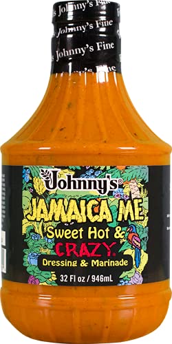 Johnnys Jamaica Me Sweet Hot Crazy Marinade Dressing 2-pack ideal for meats