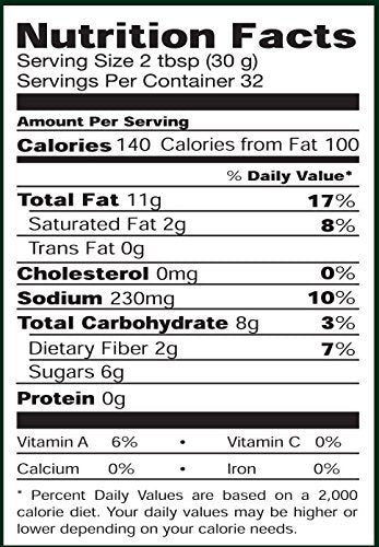 Johnny's Sweet Hot Crazy Dressing 32oz jar provides convenient family-sized dressing.