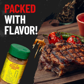 John’s Steak and Seasoning Spice on pork chops adds savory kick
