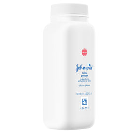 Johnson's Baby Powder quickly absorbs moisture for drier-looking skin