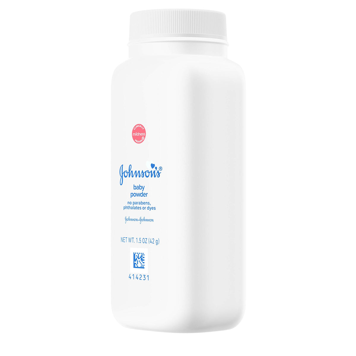 Johnson's Baby Powder with a soft texture for smooth skin application
