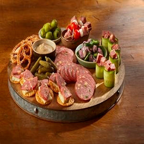 Diced Johnsonville Summer Sausage added to a fresh salad for protein