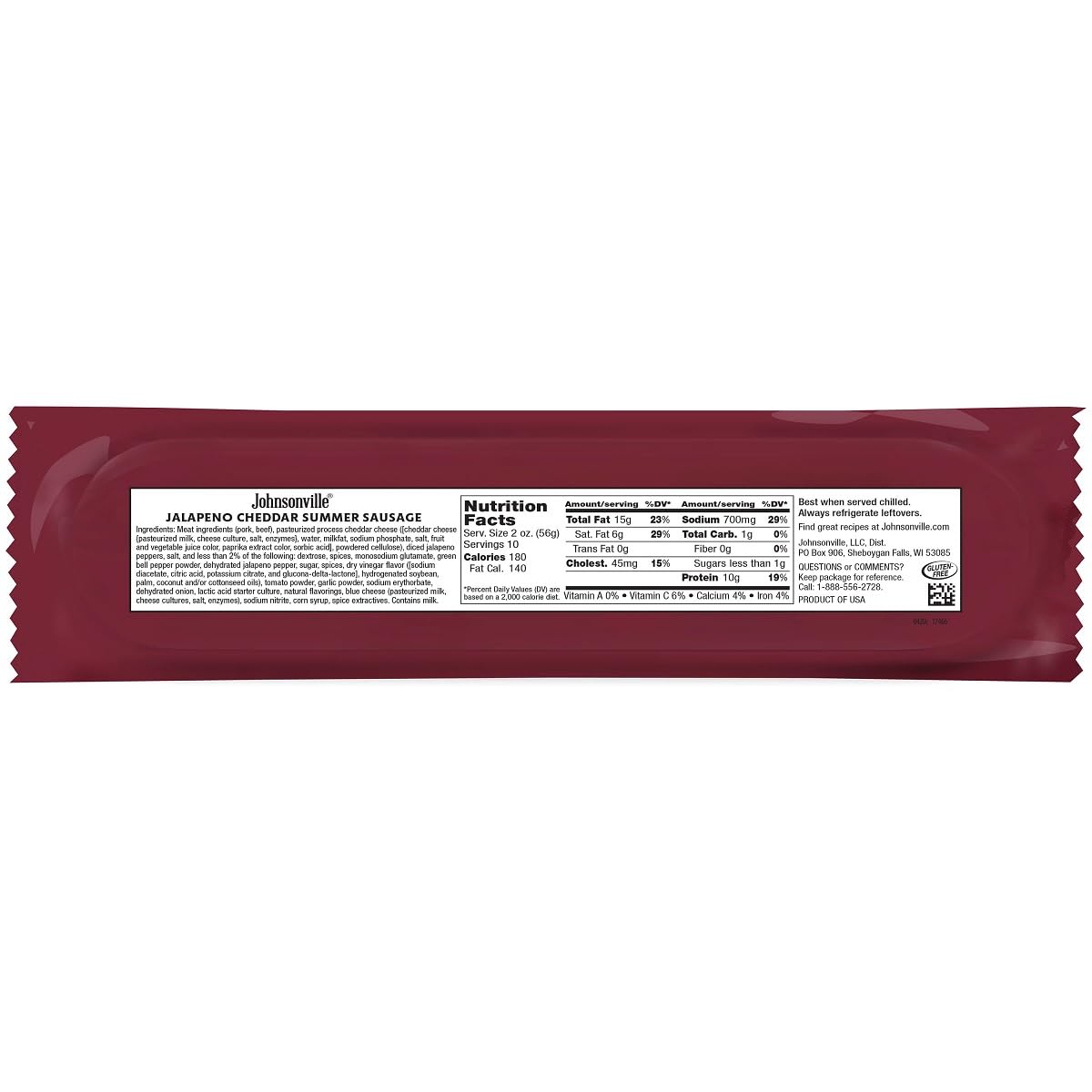 Sliced Johnsonville Summer Sausage on a cheese board with accompaniments