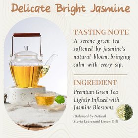 Johou Jasmine Green Tea Pods compatible with Keurig brewers for effortless refresh.