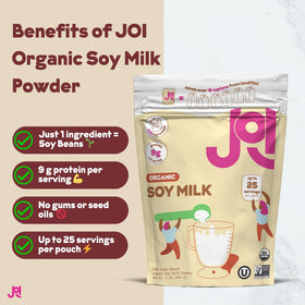 Baking with JOI Soy Milk Powder as a dairy-free milk substitute.