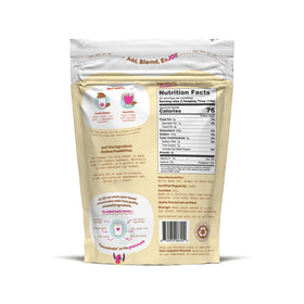Prepared glass with JOI powder creates a smooth, dairy-free beverage.