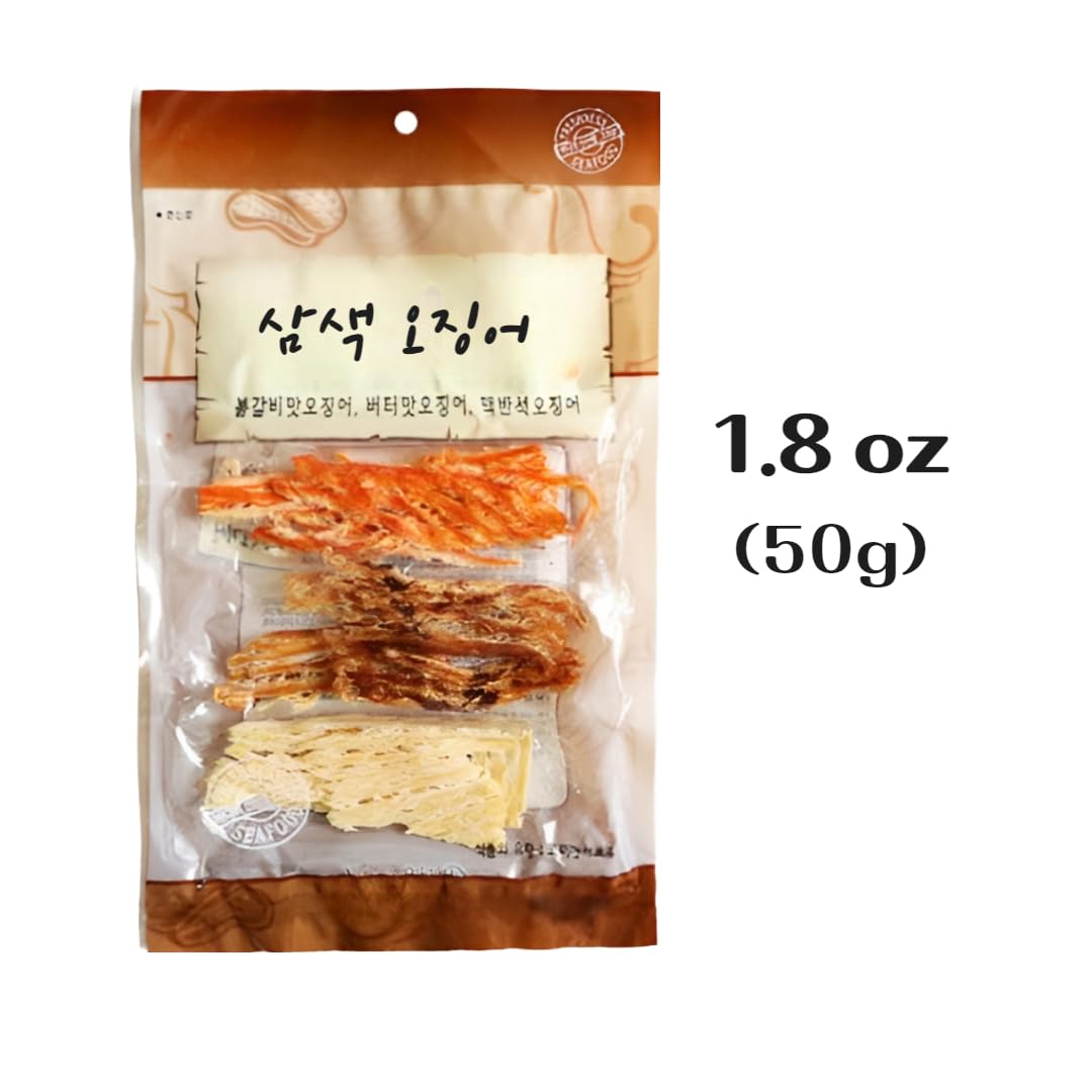 JOKUNA squid snack shown with beer, nuts and toppings pairing idea.