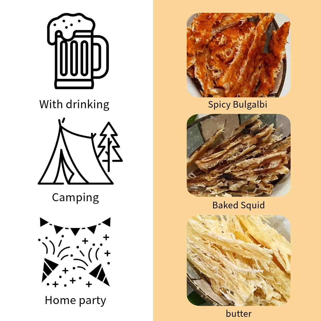 JOKUNA original flavor dried squid, versatile snack for any moment.