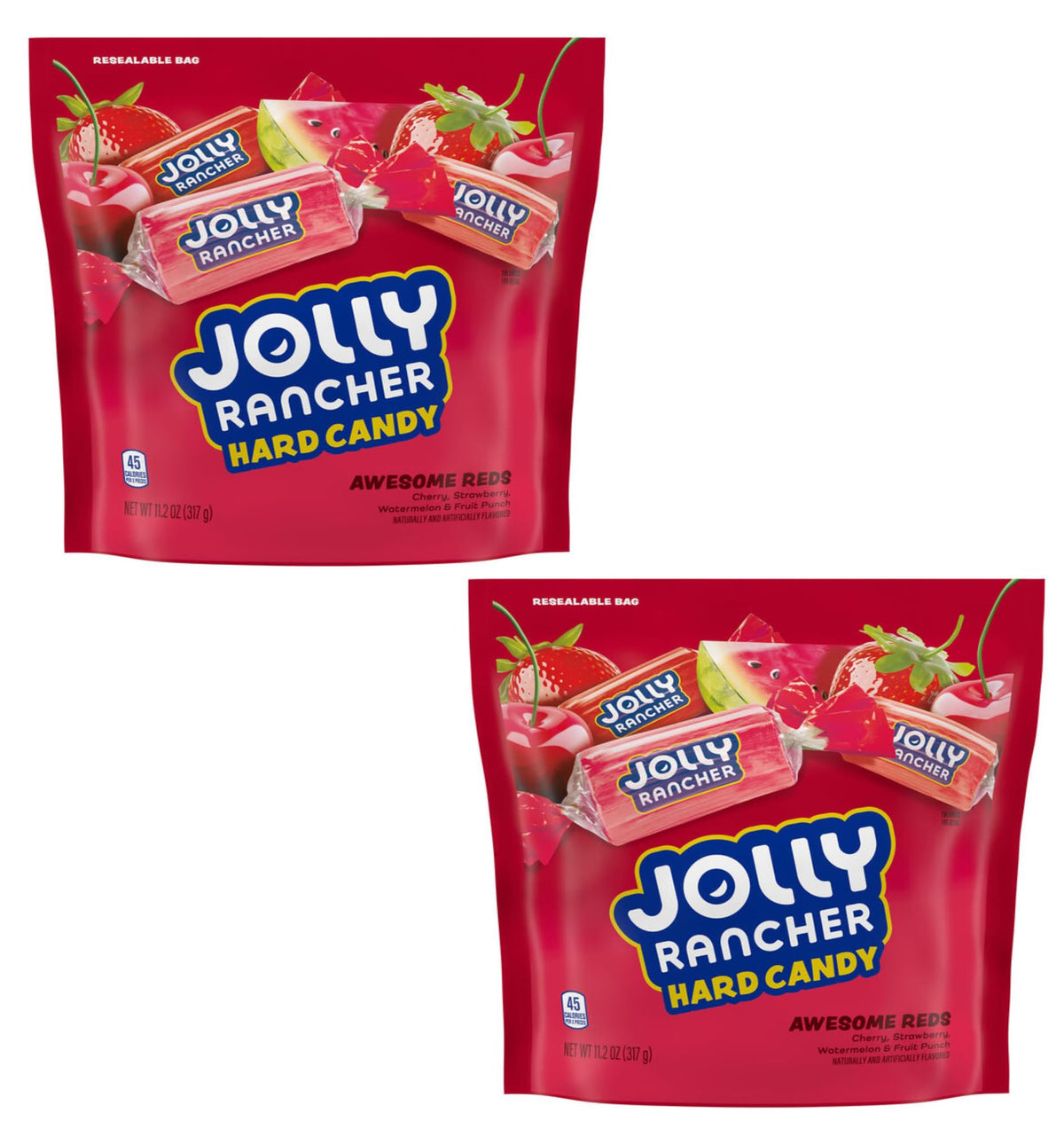 Jolly Rancher Awesome Reds two-pack display, ideal for sharing.