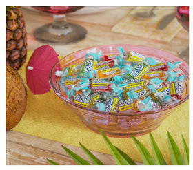 Jolly Rancher Tropical long-lasting hard candy crunch.