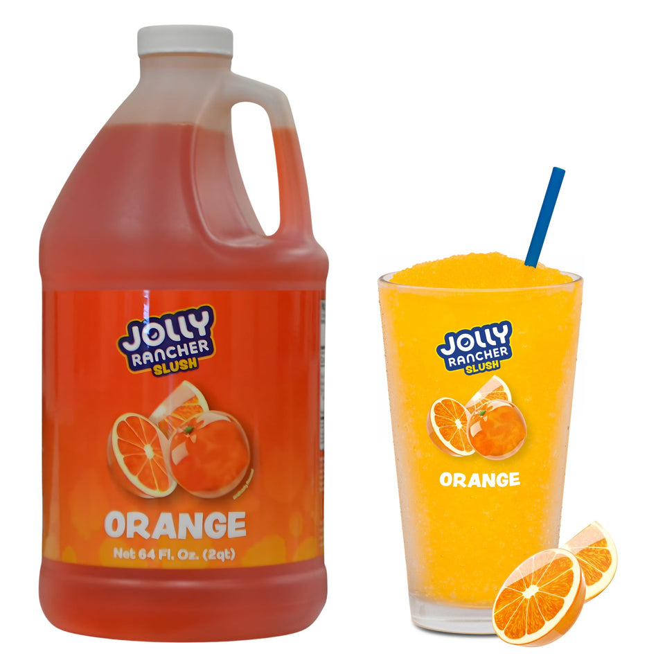 Jolly Rancher Slush Orange bottle pour for quick, bold frozen beverages at events