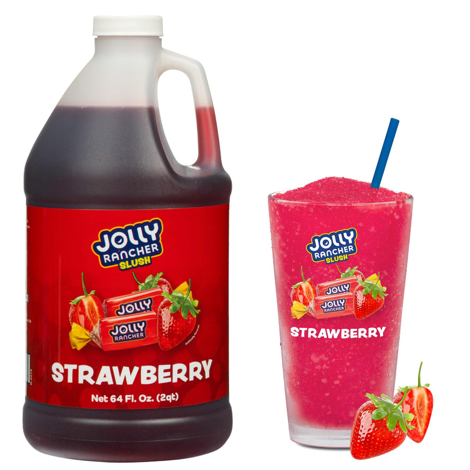 Jolly Rancher Slush Strawberry bottle for frozen drinks at events