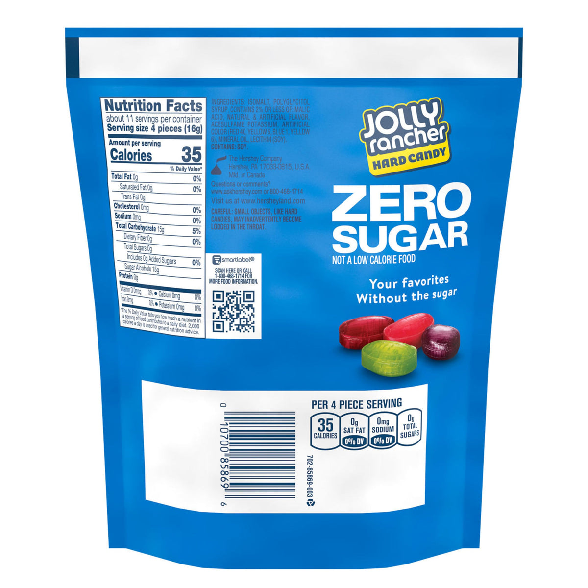 On-the-go Jolly Rancher Zero Sugar candy, perfect for lunch boxes and quick breaks.