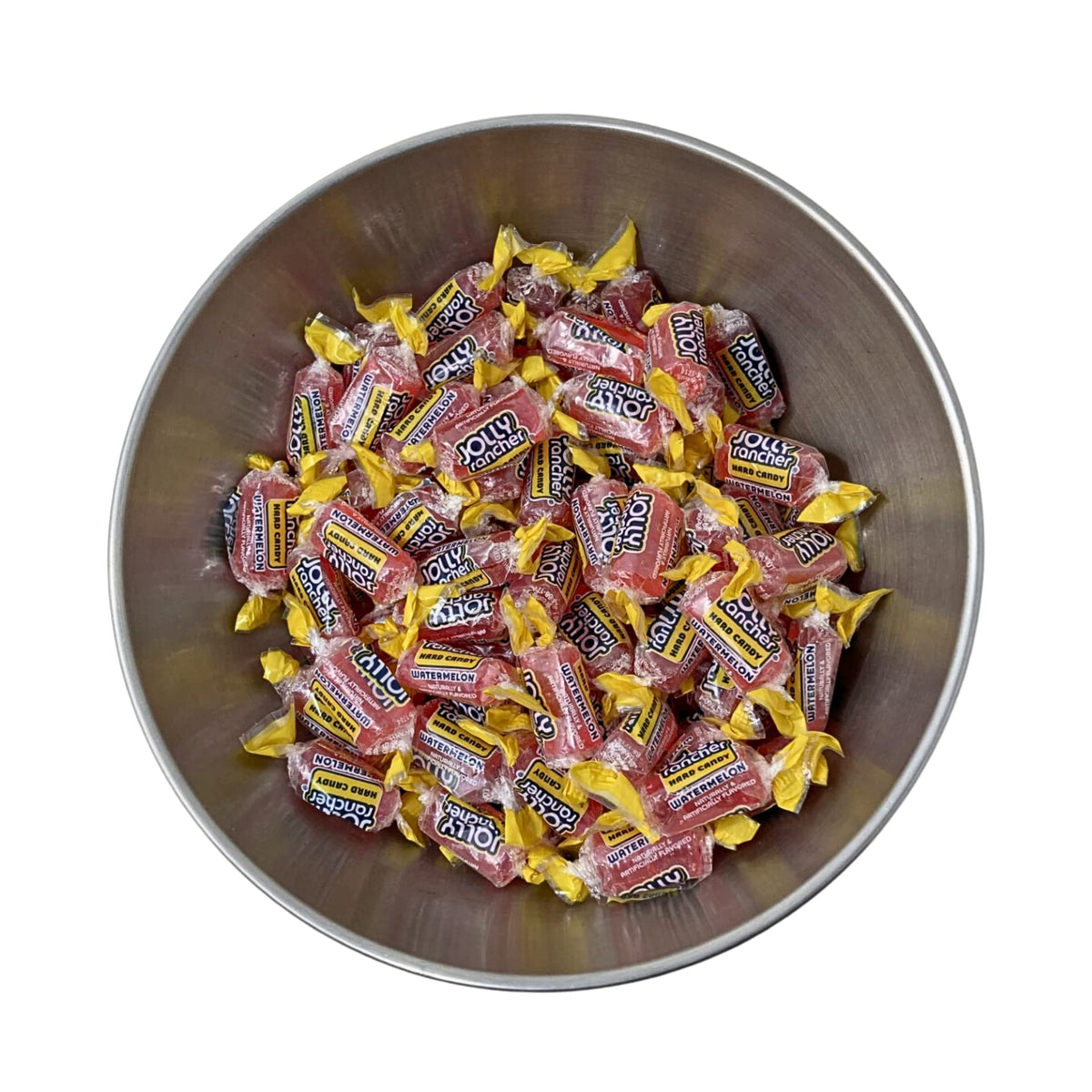 Candy bowl setup featuring Watermelon Jolly Ranchers for events