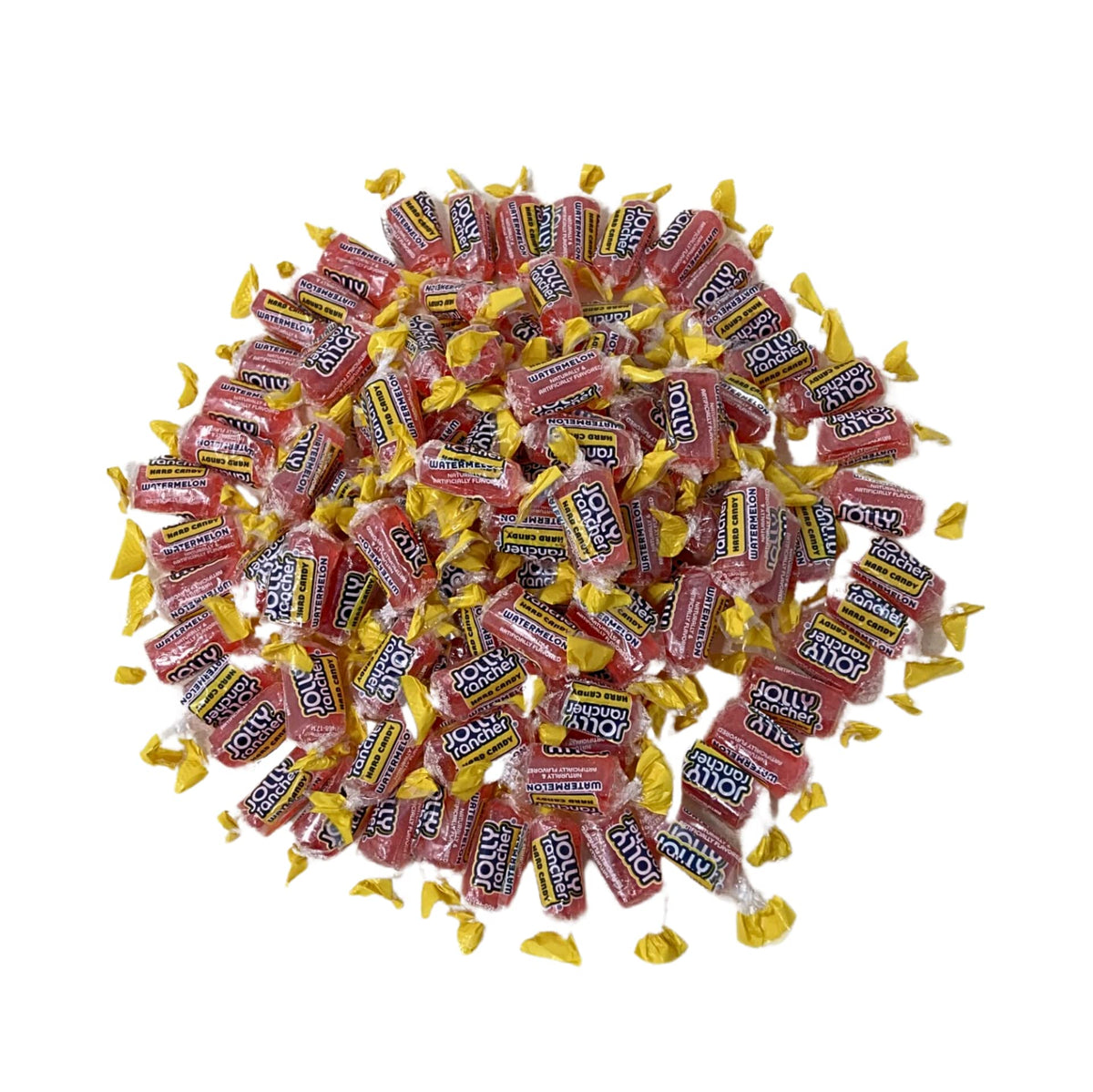 Individually wrapped Jolly Ranchers for convenient sharing