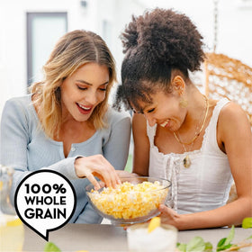 Jolly Time air popper scene illustrating quick, oil-free popping