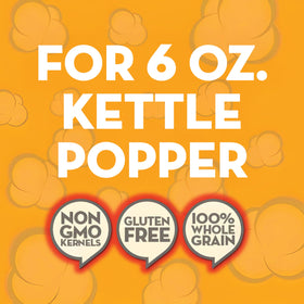 Jolly Time All-in-One Popcorn Kit 6oz kettle for consistent butter popcorn