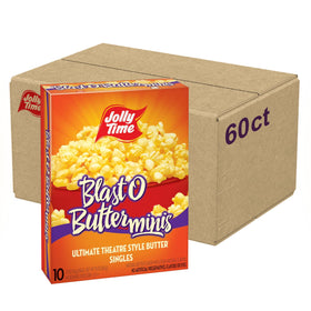 Jolly Time Blast O Butter mini bag packaging for easy movie-night snacking at home