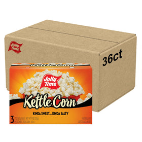 Jolly Time kettle corn festival glazed bag showing sweet and salty flavor