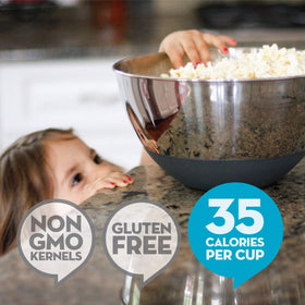 Bowl of Simply Popped Butter popcorn for movie night