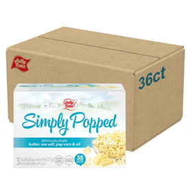 Jolly Time Simply Popped lightly salted 3oz bag for quick snacking