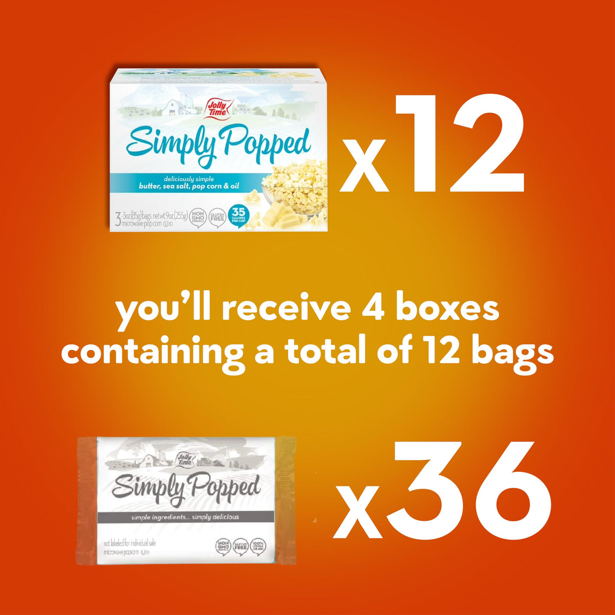 Jolly Time Simply Popped microwave-ready setup for easy home use