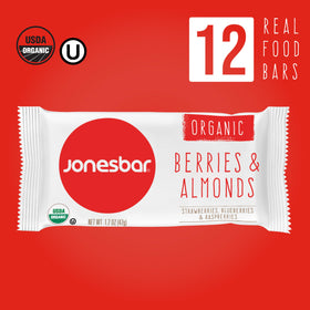 Jonesbar organic dates and dark chocolate flavor close up.