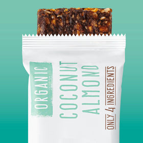 Jonesbar organic dates from Coachella Valley provide natural sweetness.