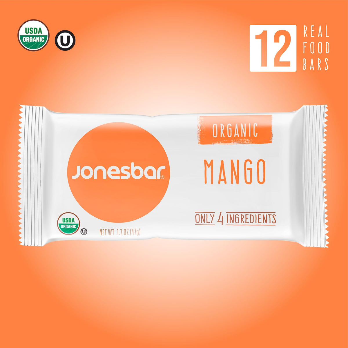 Jonesbar organic dates from Coachella Valley add natural sweetness and nutrition.
