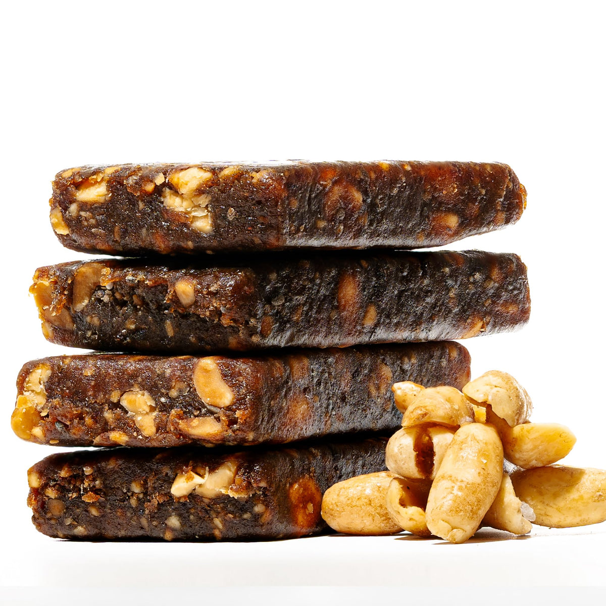 Jonesbar organic dates and nuts closeup highlighting simple ingredients.