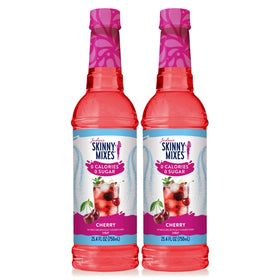 Jordan's Skinny Mixes Cherry Syrup bottle for versatile drink flavoring.