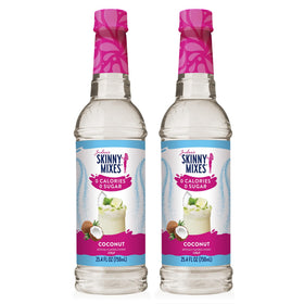 Jordan's Skinny Mixes Coconut Syrup bottle adds zero-calorie flavor to beverages