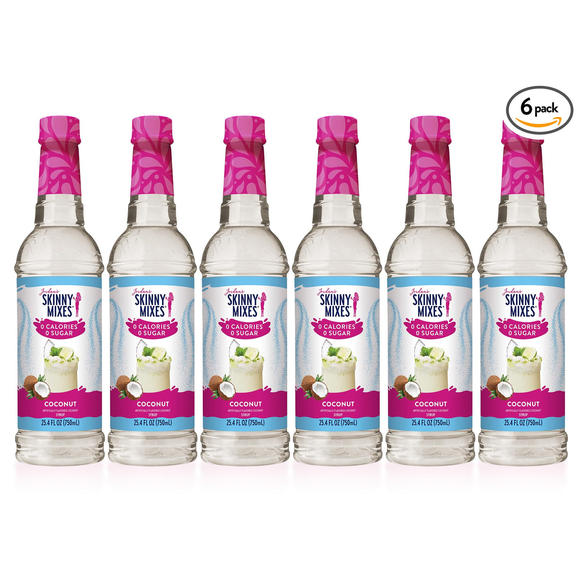 Jordan's Skinny Mixes coconut syrup drizzle on dessert for finishing tropical flair.