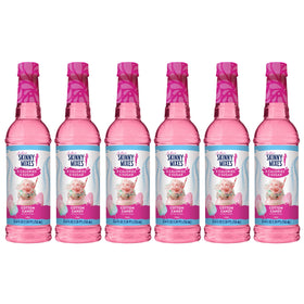 Jordan's Skinny Mixes Cotton Candy Syrup bottle pour adds zero-sugar sweetness to drinks