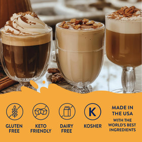 Jordan's Skinny Mixes Maple Bourbon Pecan sugar-free syrup for desserts