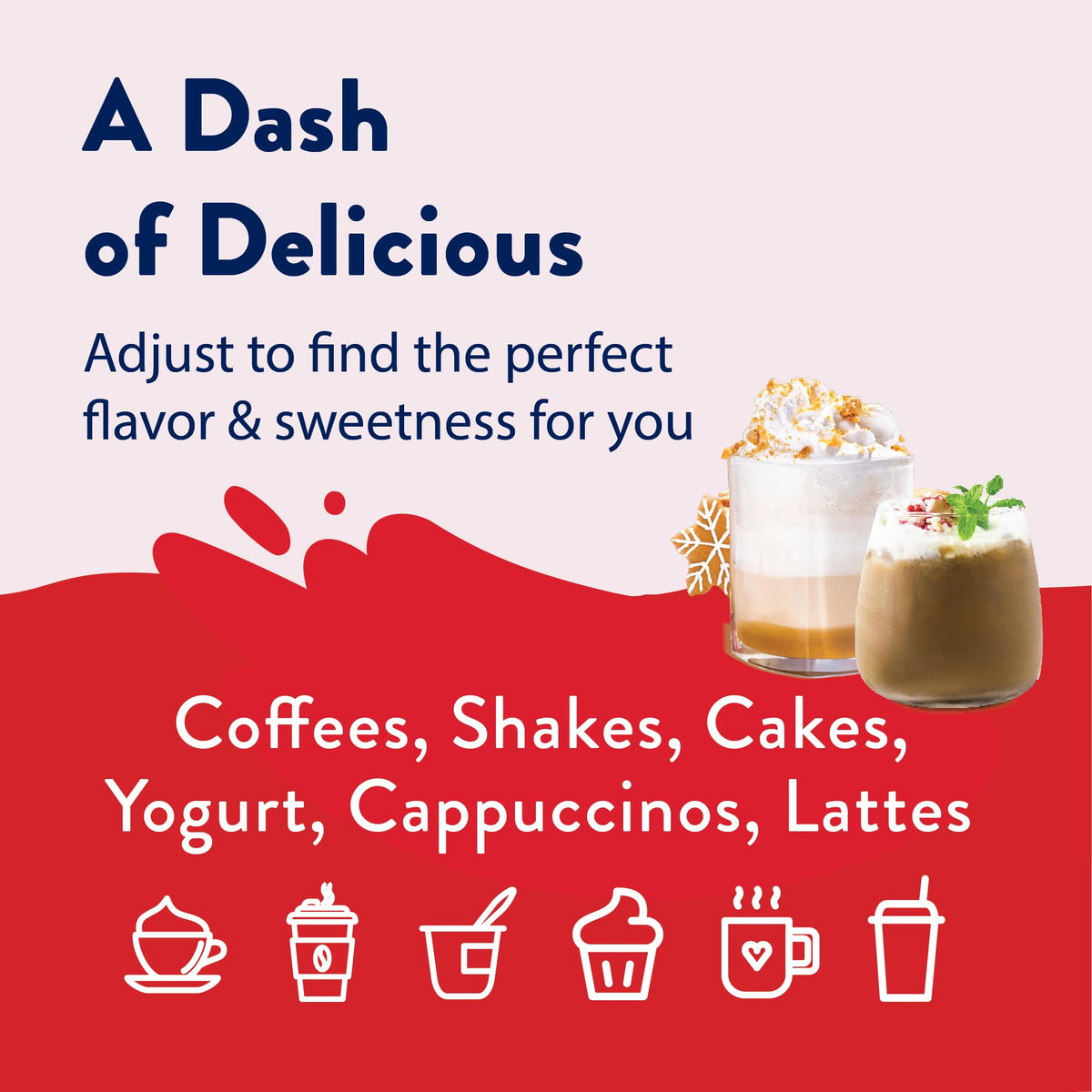 Jordan's Skinny Mixes holiday trio flavors closeup—three festive options for cozy drinks and desserts.