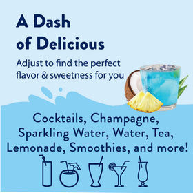 Jordan's Skinny Mixes Mermaid Syrup tea and ice blend easily