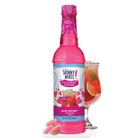 Jordan's Skinny Mixes Sour Watermelon syrup bottle pouring for zero sugar flavor