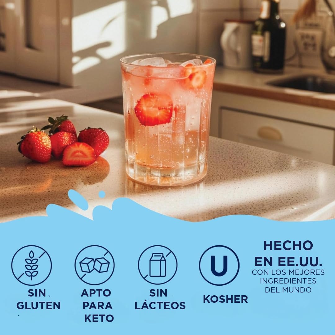 Jordan's Skinny Syrups Strawberry Syrup drizzle over yogurt creates fruity, sugar-free flavor.