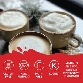 Jordan's Skinny Mixes sugar-free coffee syrup bottle—zero cal sweetness for hot or iced beverages.