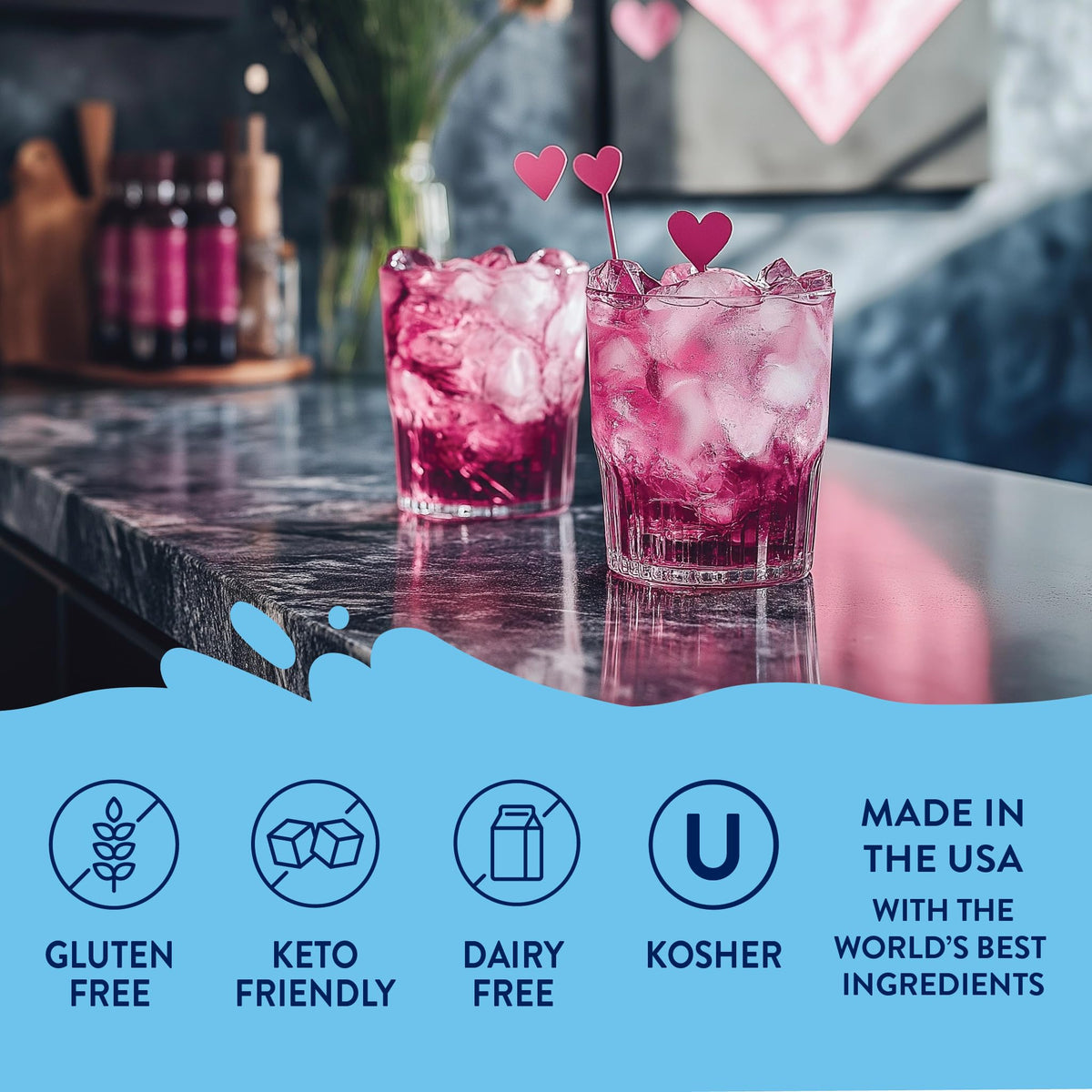 Jordan's Skinny Mixes sugar-free syrup with spoon to customize sweetness