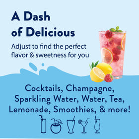 Jordan's Skinny Mixes tea with syrup in glass highlighting café-inspired flavor at home.