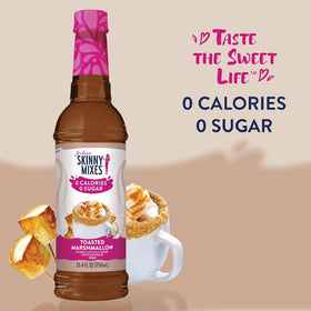 Jordan’s Skinny Mixes toasted marshmallow syrup pours smoothly into lattes for café-style flavor.