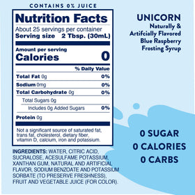 Jordan's Skinny Mixes Unicorn Syrup pour boosts flavor in water and tea.